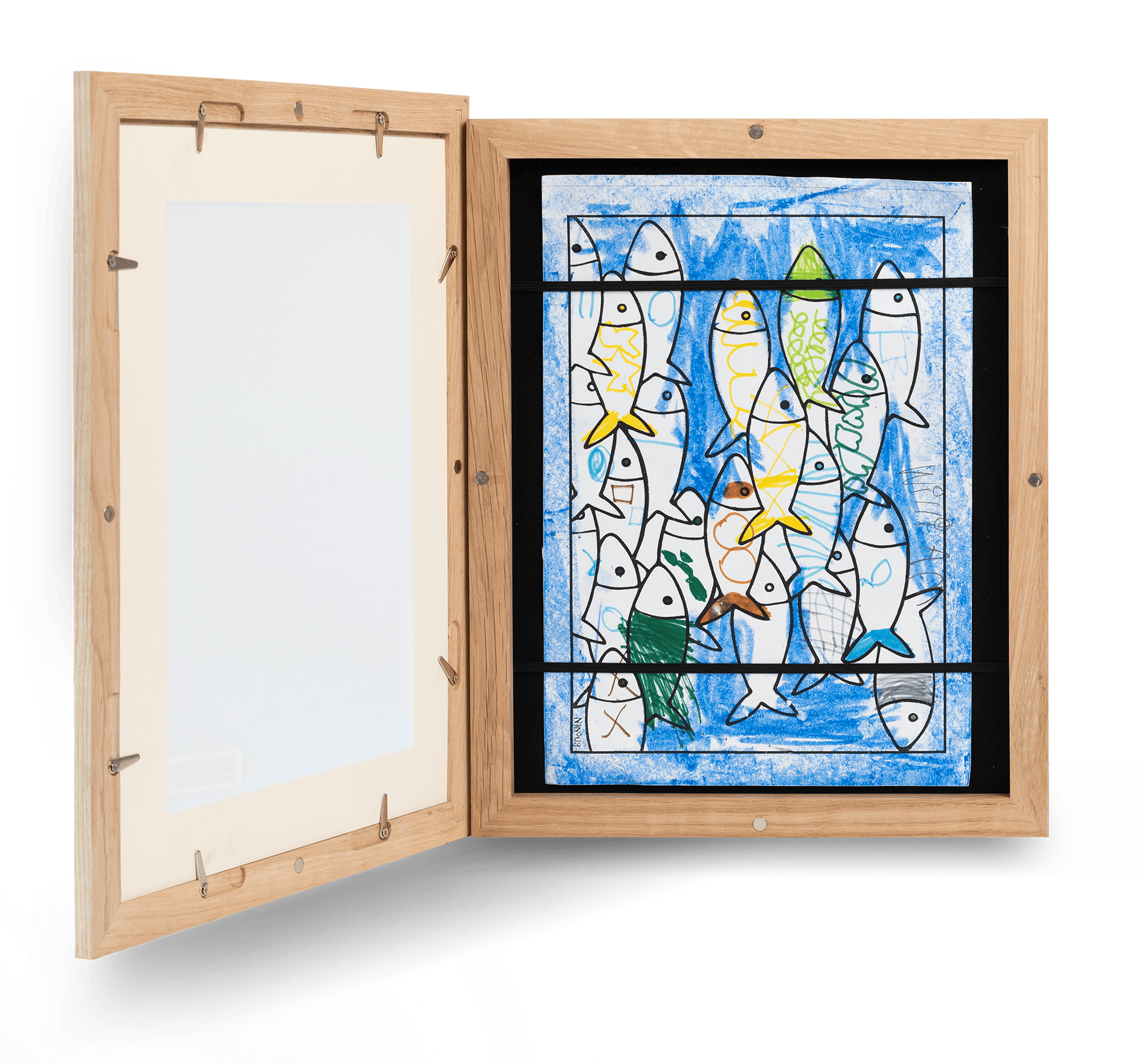 2 Natural Oak Kids Art Frames (A4), 21x29.7 cm