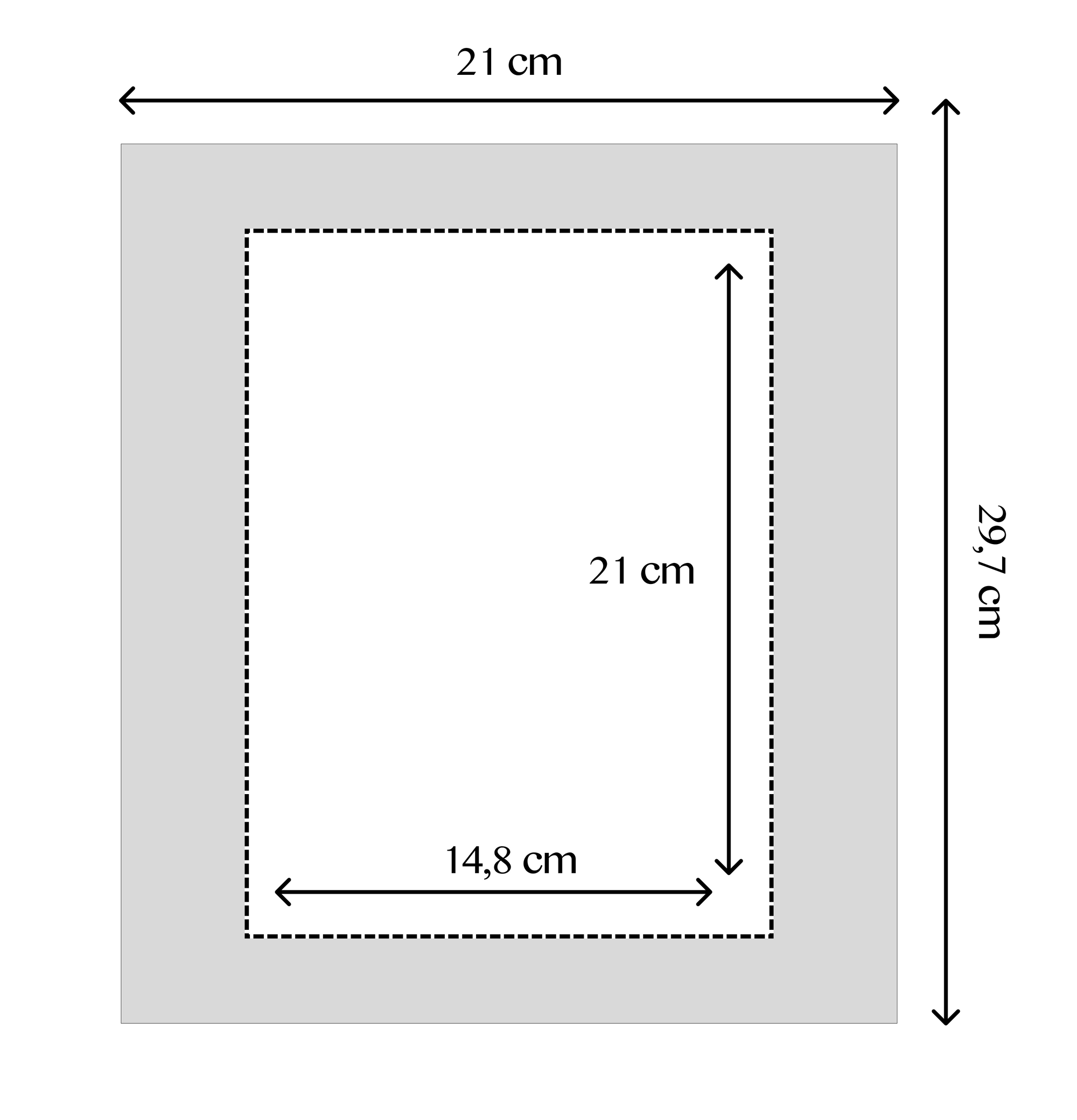 2 Black Oak Frames, 21x29.7 cm (A4),