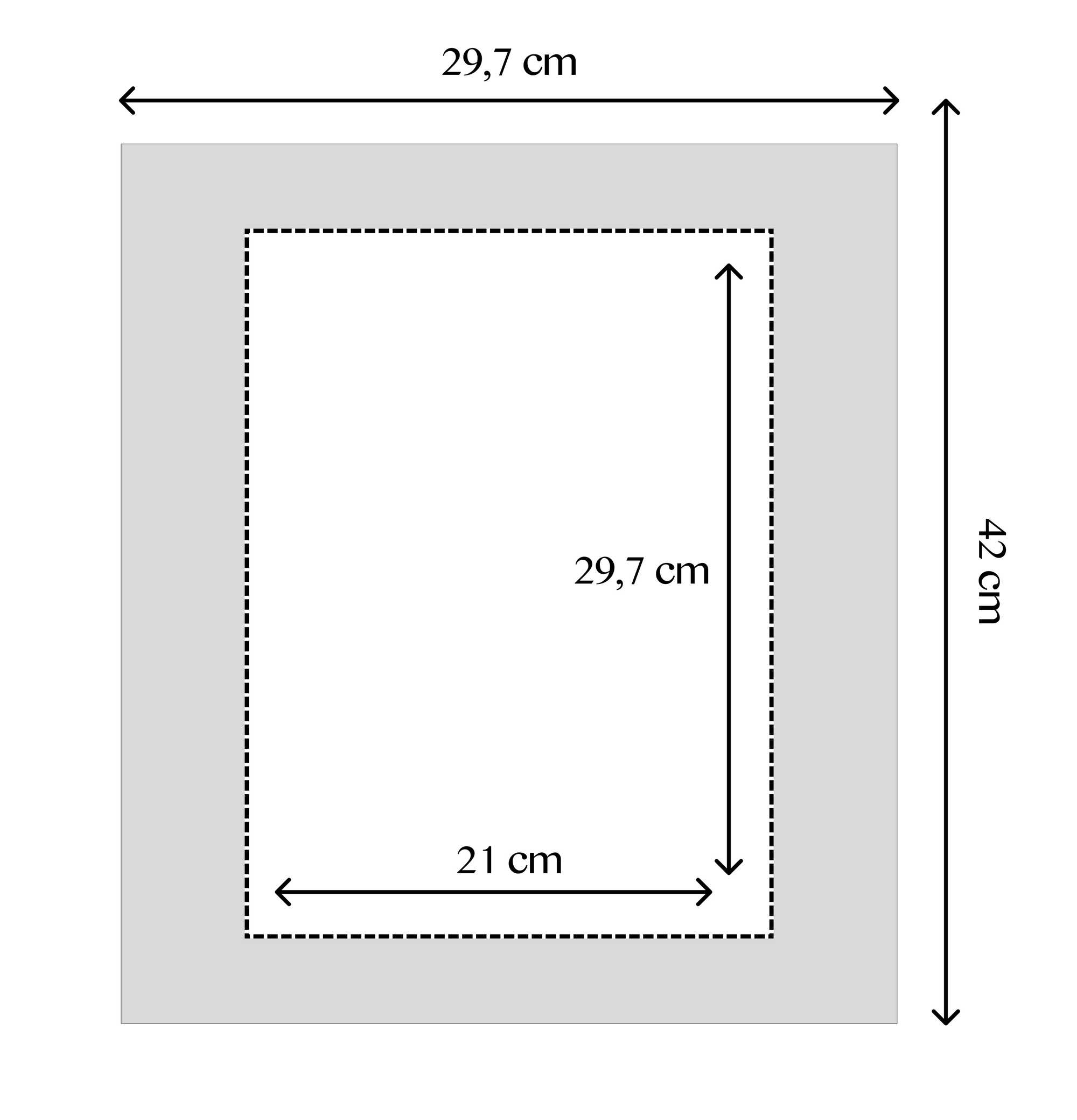 2 Black Oak Frames, 29.7x42 cm (A3)