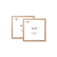 Two natural oak picture frames, 12x12 in | 31x31 cm