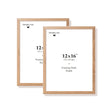 Two natural oak picture frames, 12x16 in | 31x41 cm