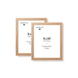 Two natural oak picture frames, 8x10 in | 20x25 cm