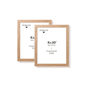Two natural oak picture frames, 8x10 in | 20x25 cm