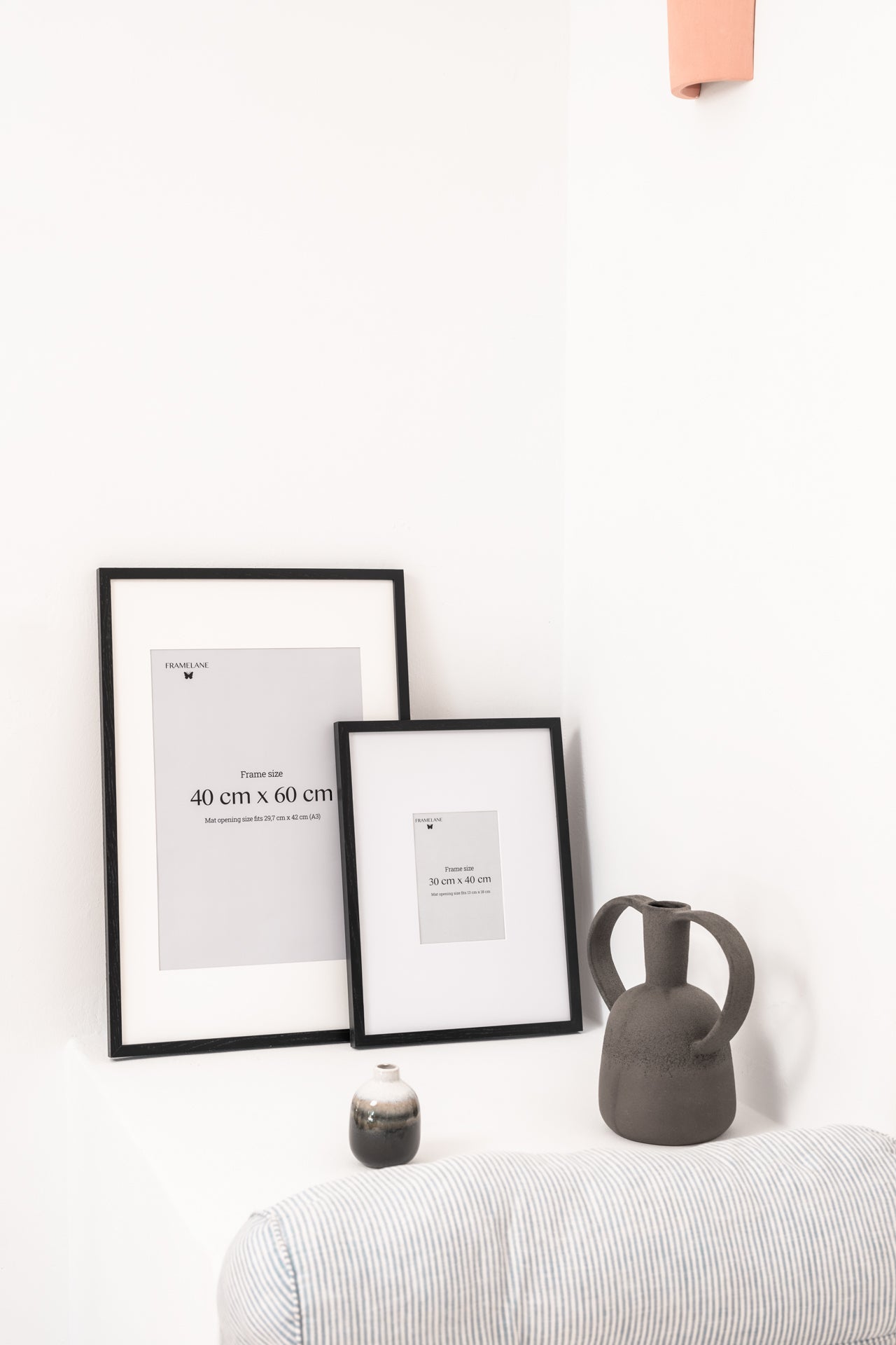 2 Black Oak Frames, 30x40cm